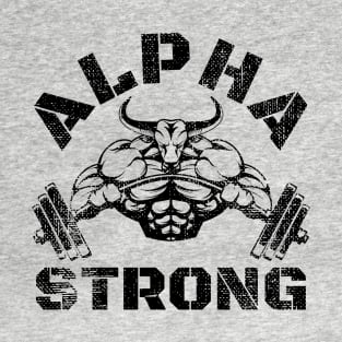 ALPHA STRONG BULL BODYBUILDING T-Shirt